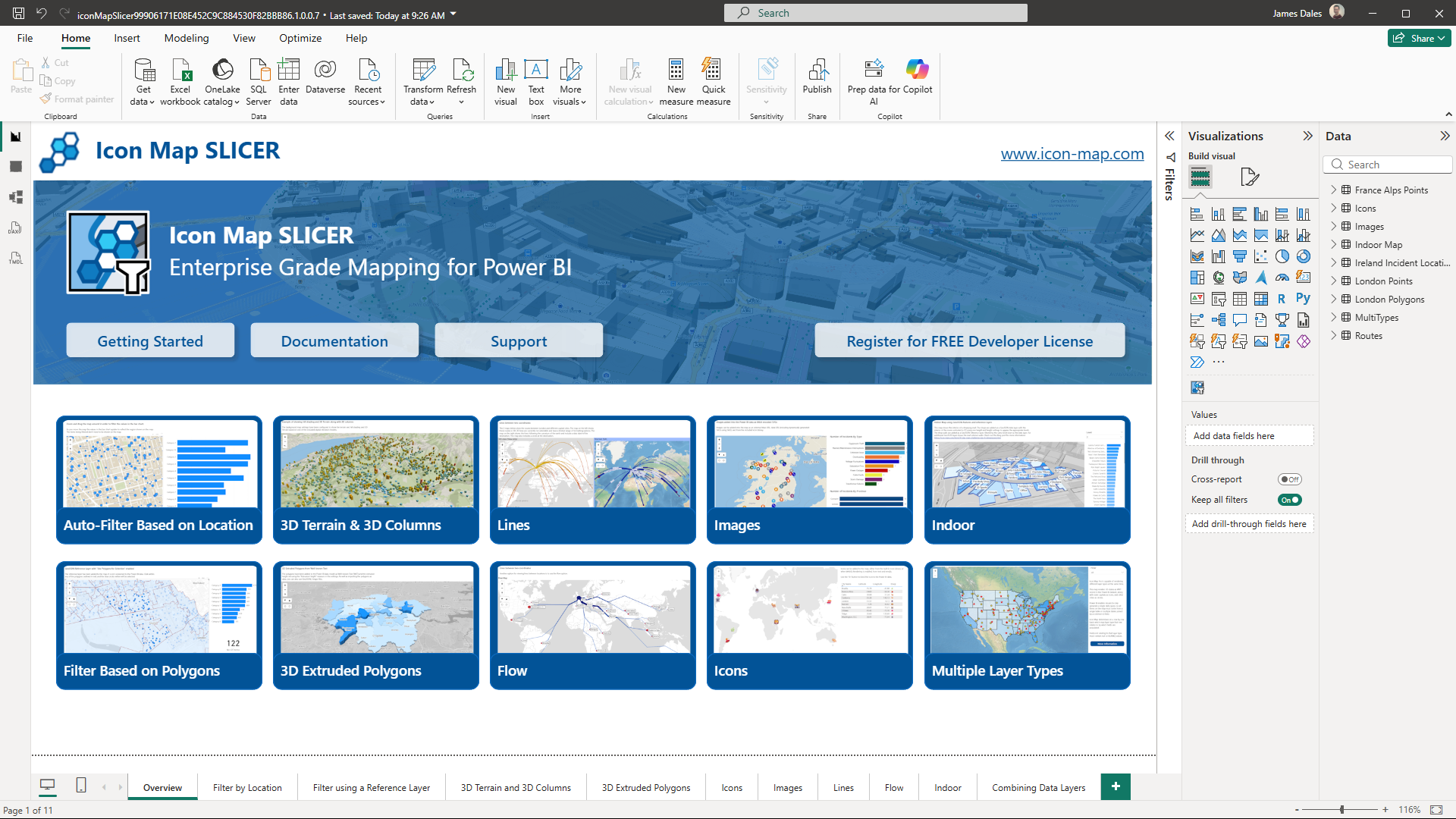 Icon Map Slicer Sample File
