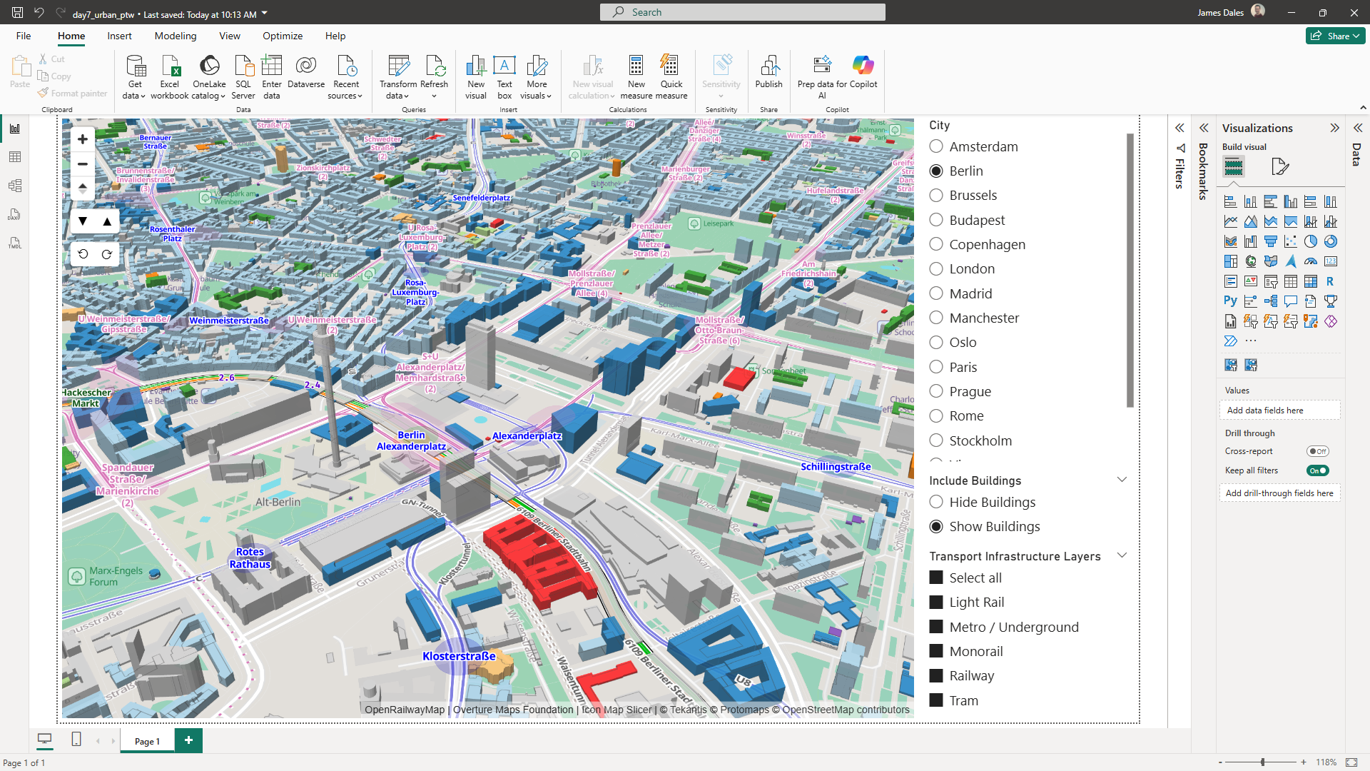 30 Day Map Challenge - Day 8 - Urban
